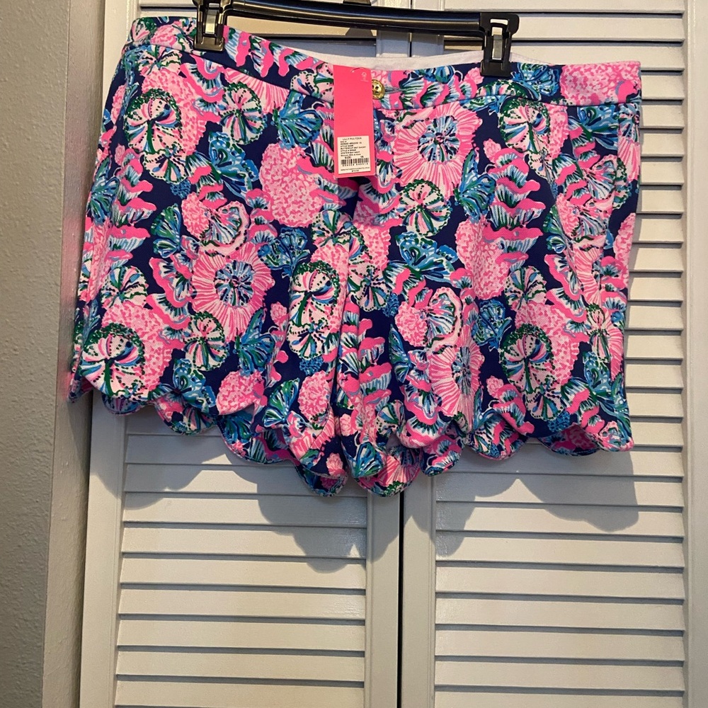 Lilly Pulitzer Buttercup Knit Shorts Size 16 - Picture 2 of 3